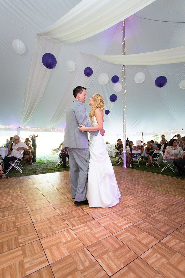 New Hampshire tent wedding