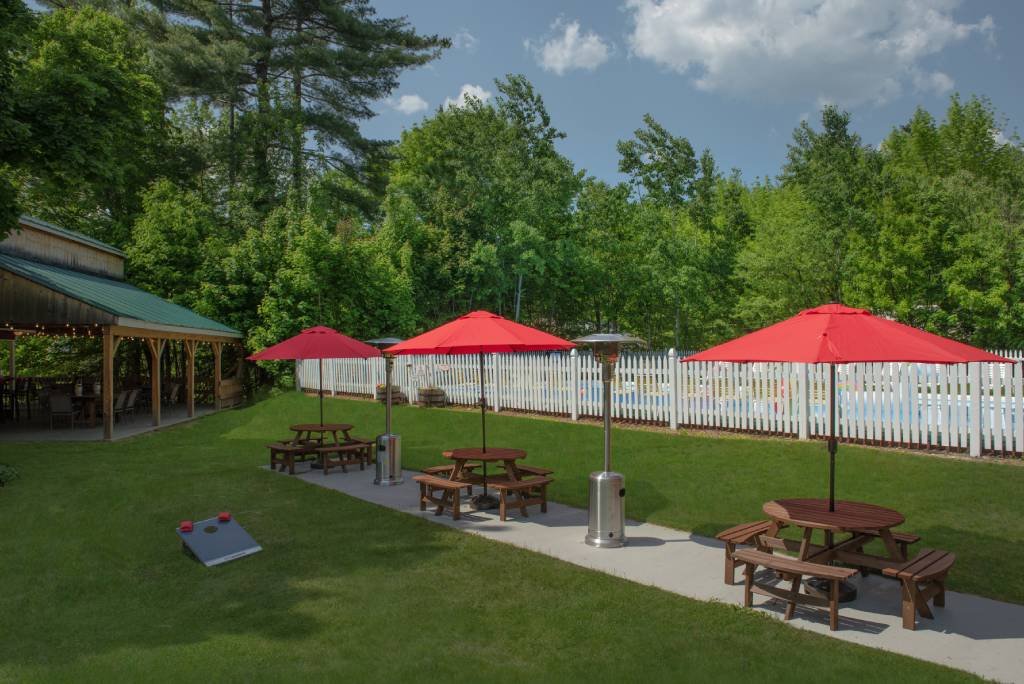 The Backyard at Christmas Farm Inn, one of the top graduation party venues near me